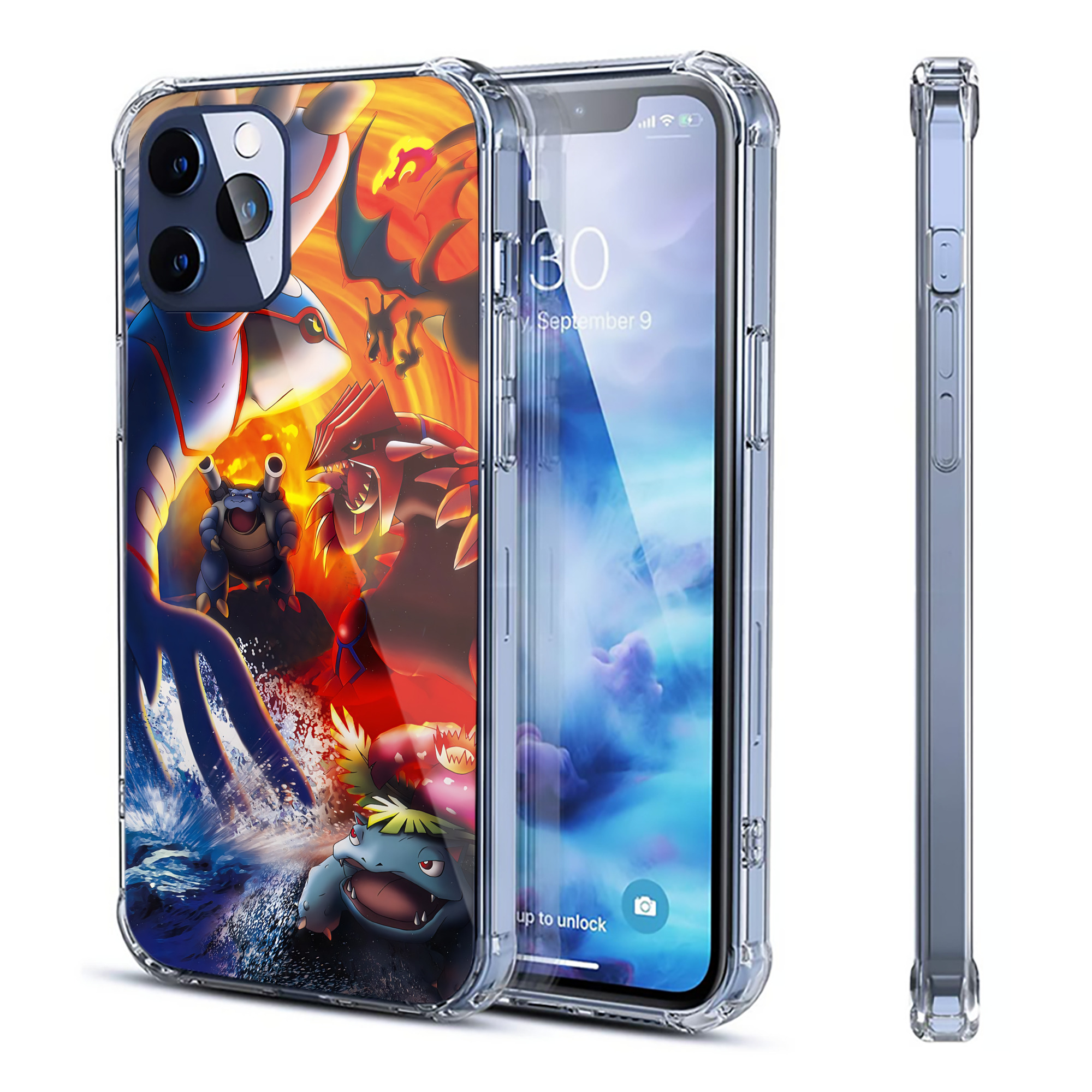 （画像用） ポケットモンスター Pokémon 【iPhone 12シリーズ対応】透明スマホケース（クリアソフトケース）